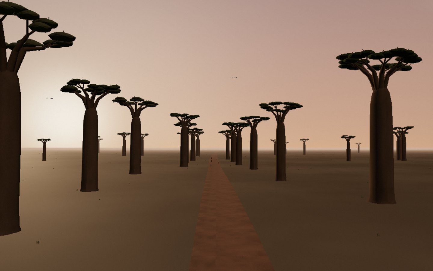 Allée des Baobabs — interprétation 3D