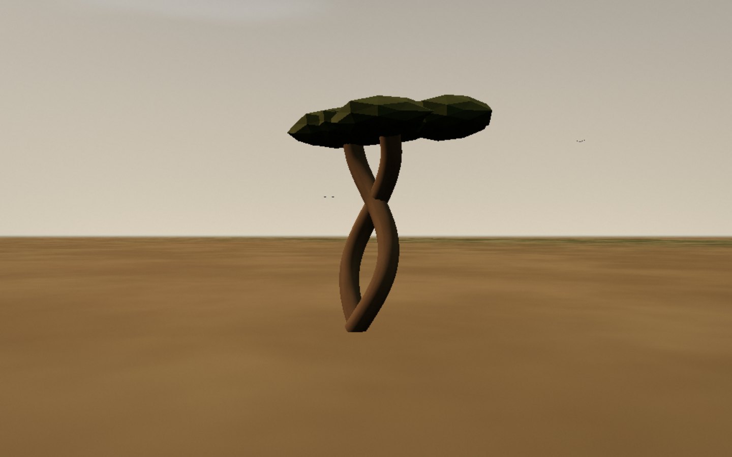 Baobabs amoureux — interprétation 3D